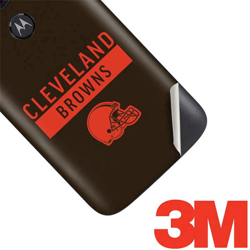 NFL Cleveland Browns Brown Performance Series Moto E5 Play Skin
